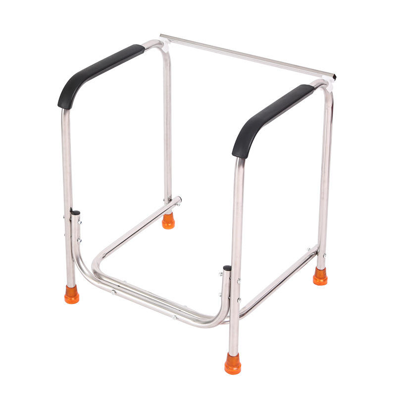 Topmedi TCM858 Toilet Safety Armrest Stainless Steel 150kg Capacity Bathroom Grab Rail for Elderly Disabled