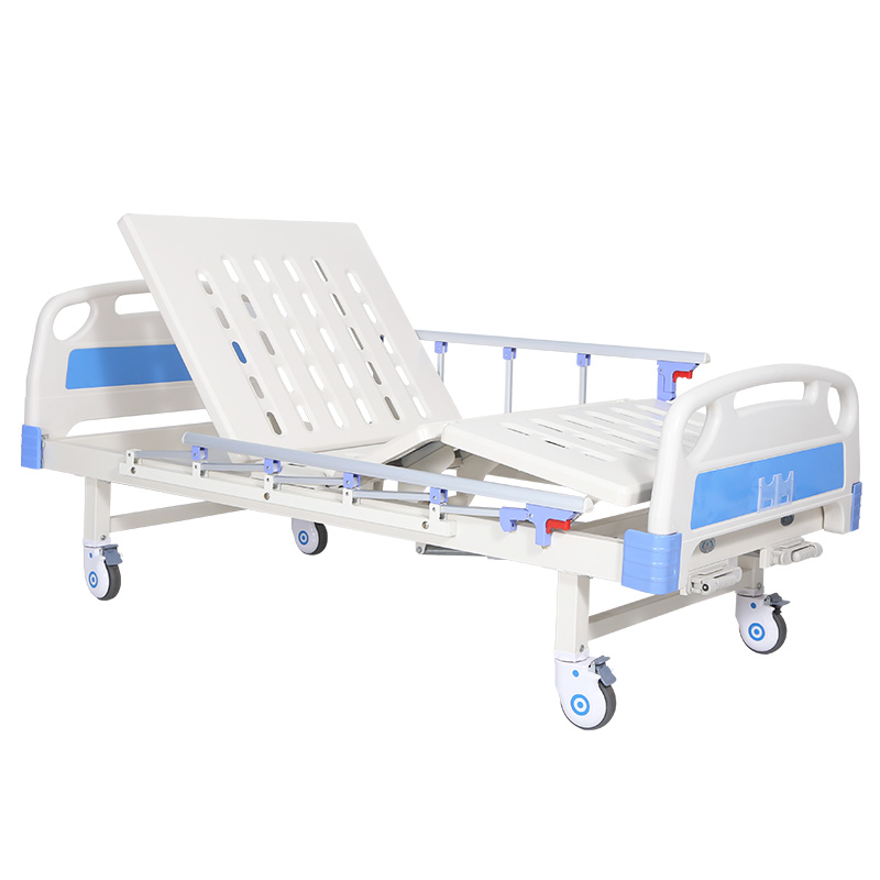 Topmedi THB3025 Double Crank Manual Hospital Bed 250kg Capacity Backrest 0-75° Knee 0-35° ABS Crank ABS Headboard