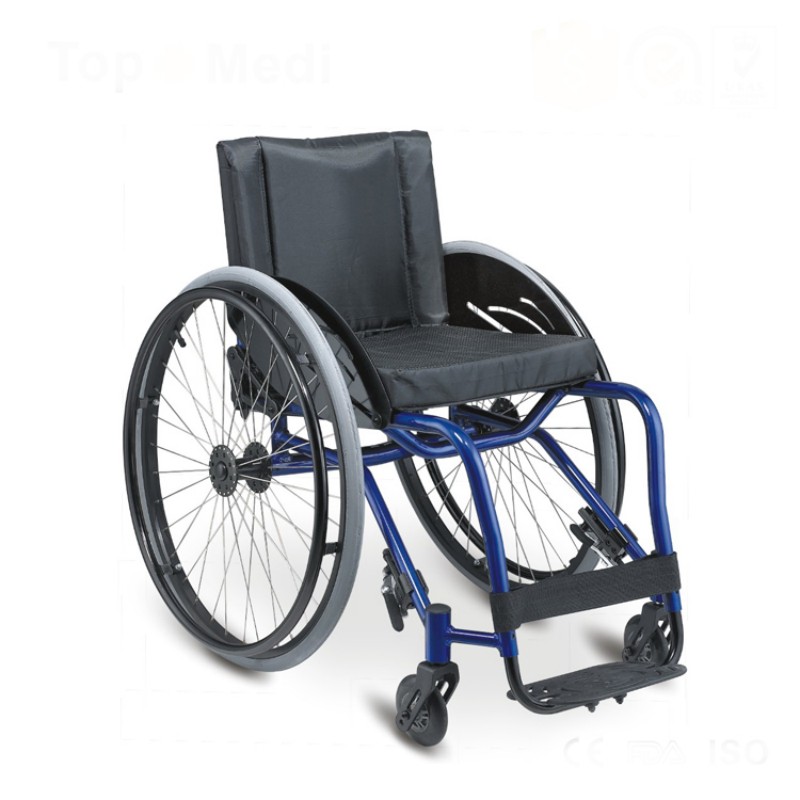 TLS732LQ-36 Teenager Cool Sport Wheelchair with Detachable Rear Wheels and Adjustable Seat Size