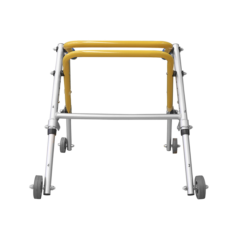 Topmedi TWA9121L-A Children Walking Aids 100kg Capacity Aluminum Alloy 4-Wheel 6" Front Wheels Height Adjustable 41-51cm