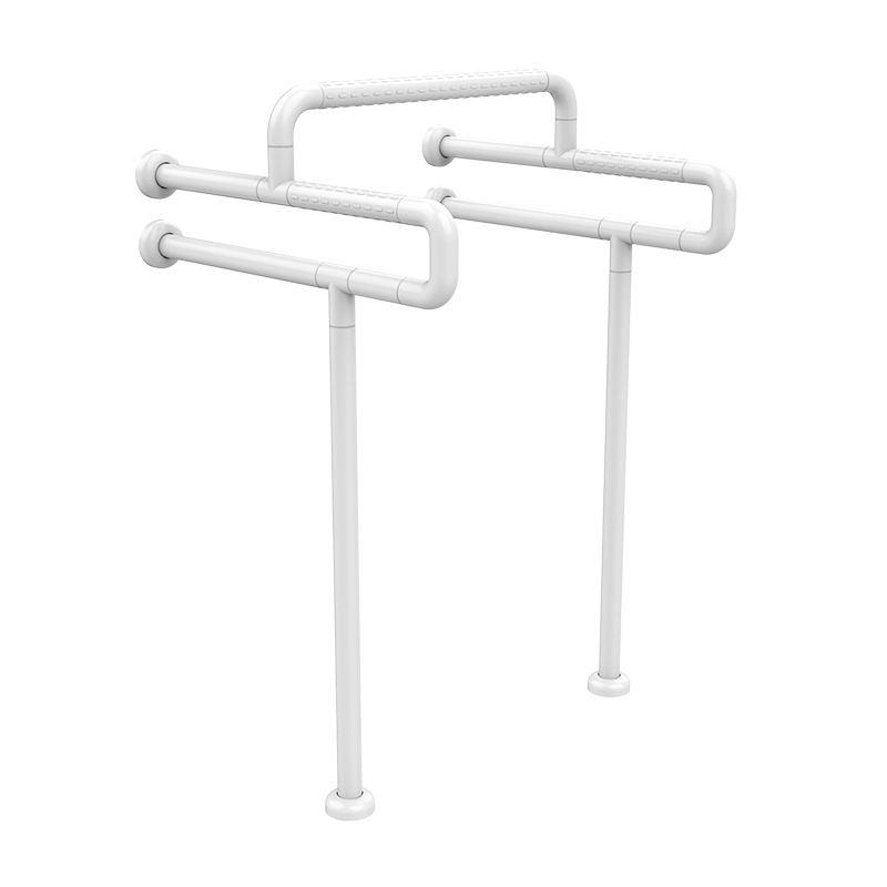 Topmedi TRA905 Urinal Safety Grab Rail Stainless Steel 201 Yellow/White 600mm Wall-Mounted for Elderly Bathroom