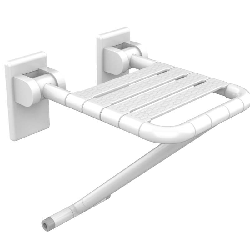 Topmedi TRA907 Shower Chair Safety Grab Rail Stainless Steel 201 Yellow/White Wall-Mounted for Elderly Bathroom