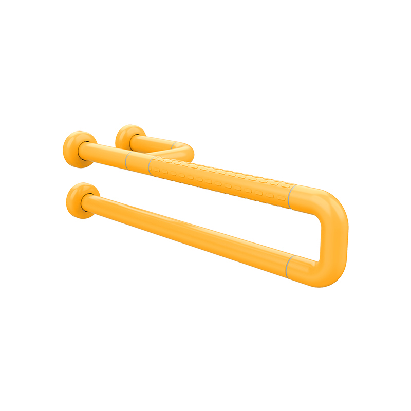 Topmedi TRA908 Toilet Safety Grab Rail Stainless Steel 201 Yellow/White 600mm Wall-Mounted for Elderly Bathroom