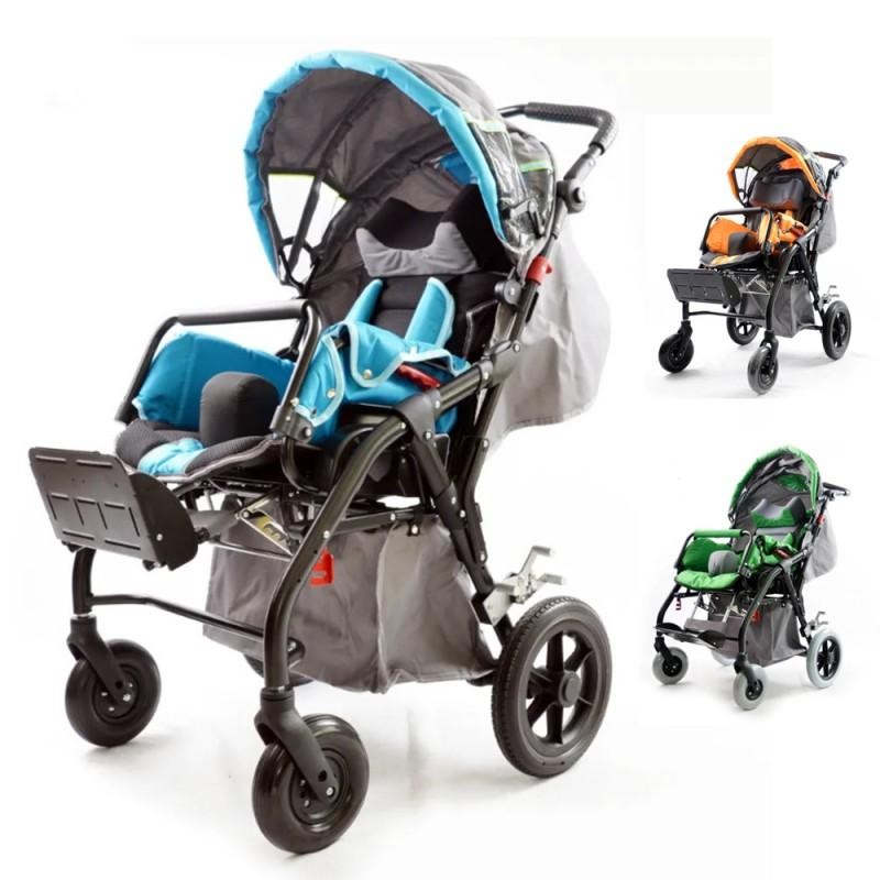 TRW906 Adjustable Aluminum Chair Frame Foldable Children Wheelchair for Easy Transportation and Storage