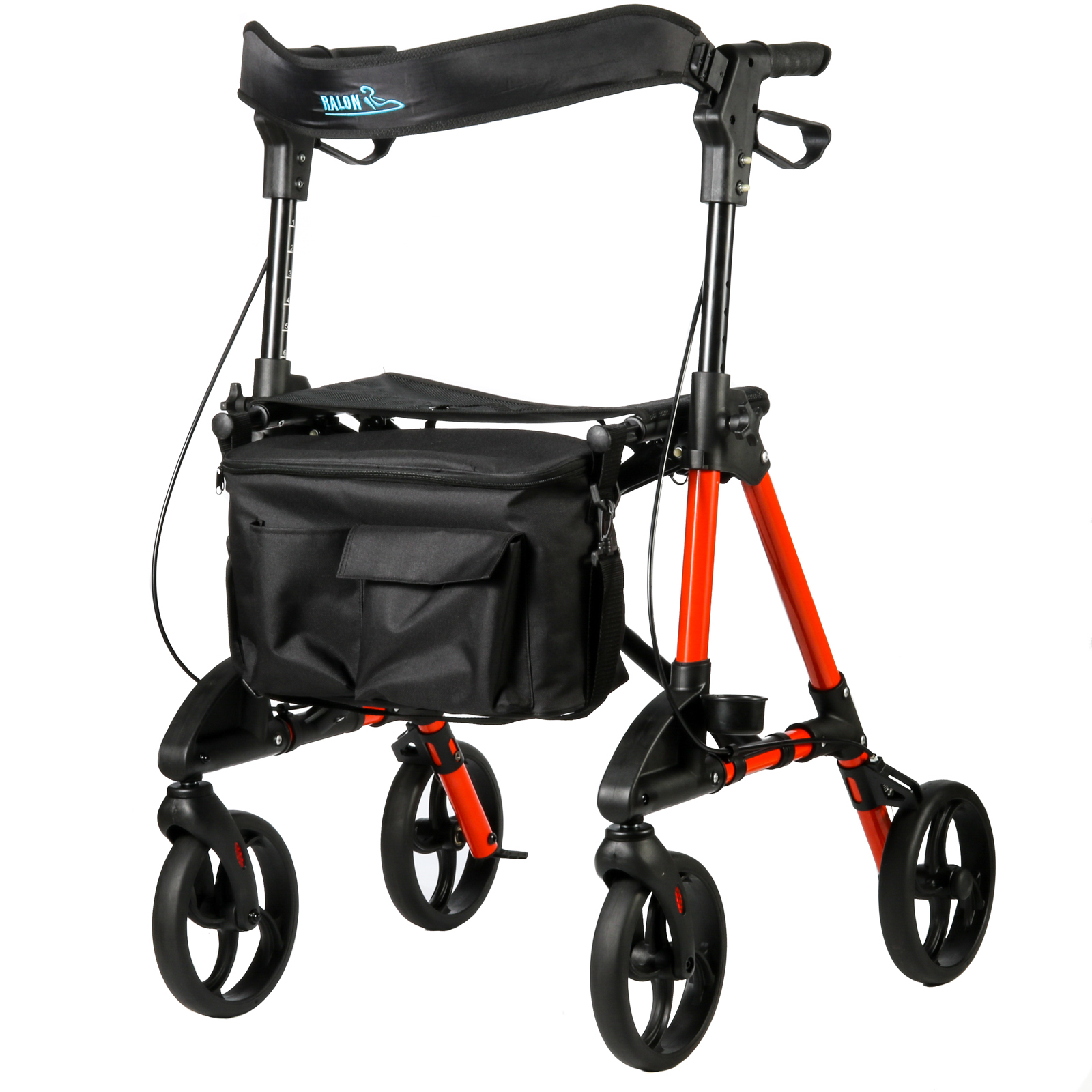 TWA9052A Easy to Use Four Wheels Rollator Folding Portable Adjustable Walking Aids Walker