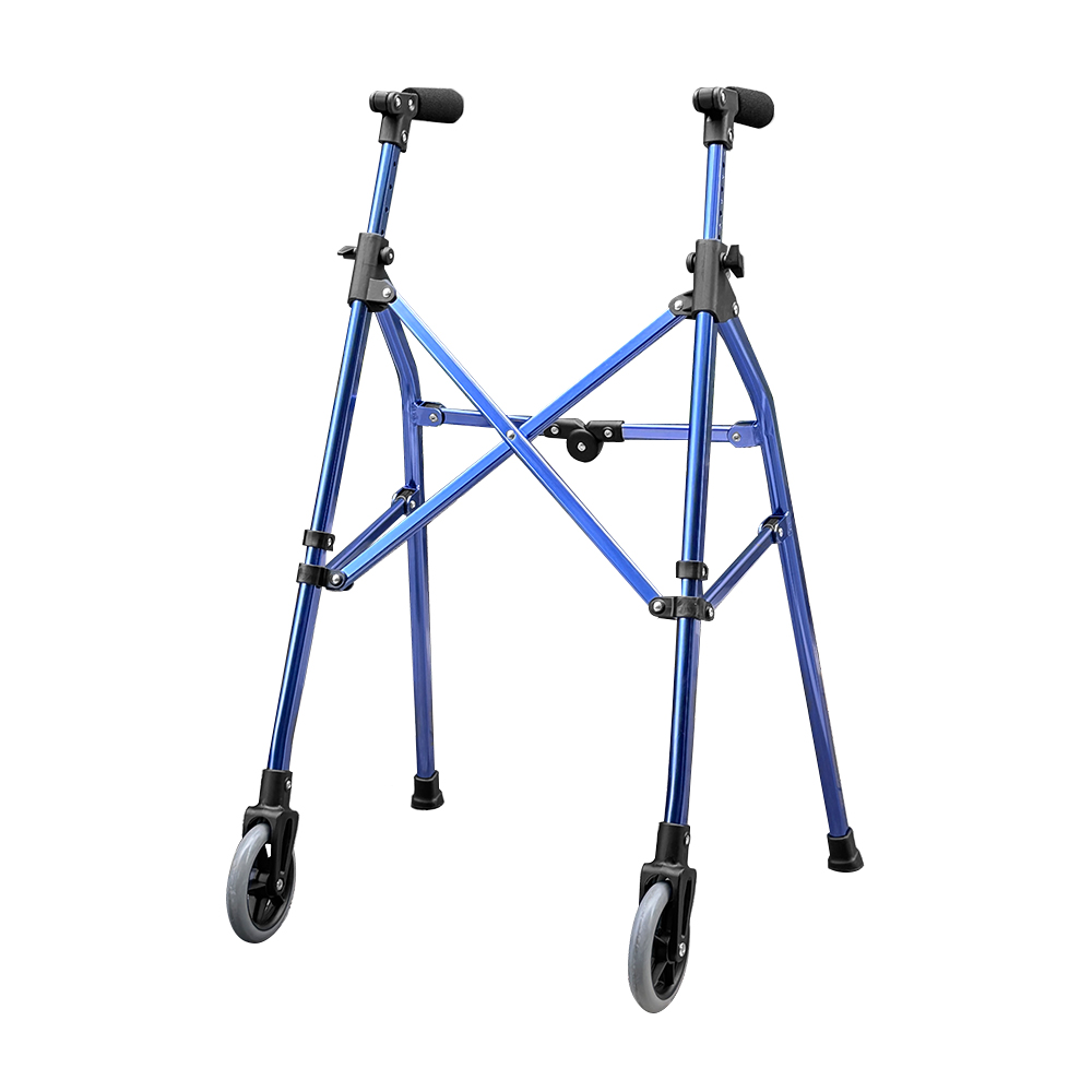 TWA9104L Adjustable Height Walker (800-940mm) with 5" Front Wheels  Rubber Feet