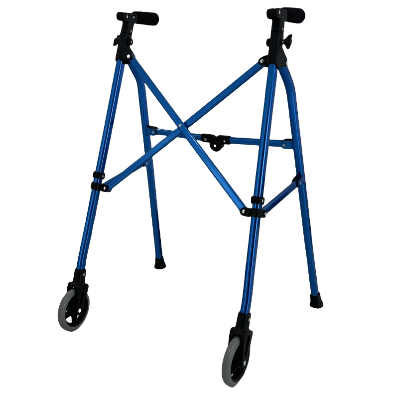TWA9104L Elderly Home Care Products Rollator Walker Folding Aluminum Walkers with Two Wheel