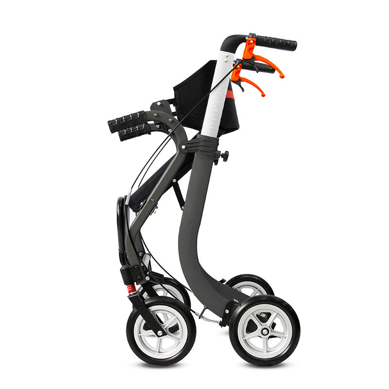 China THE966LF1 Aluminum Carbon Fiber Rollator Walker for Elderly