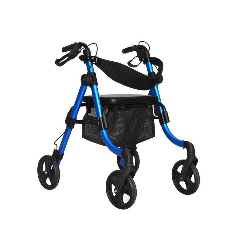 TWA965LHF1 Healthcare European Style 4 Wheel Foldable Aluminum Walking Aids Rollator