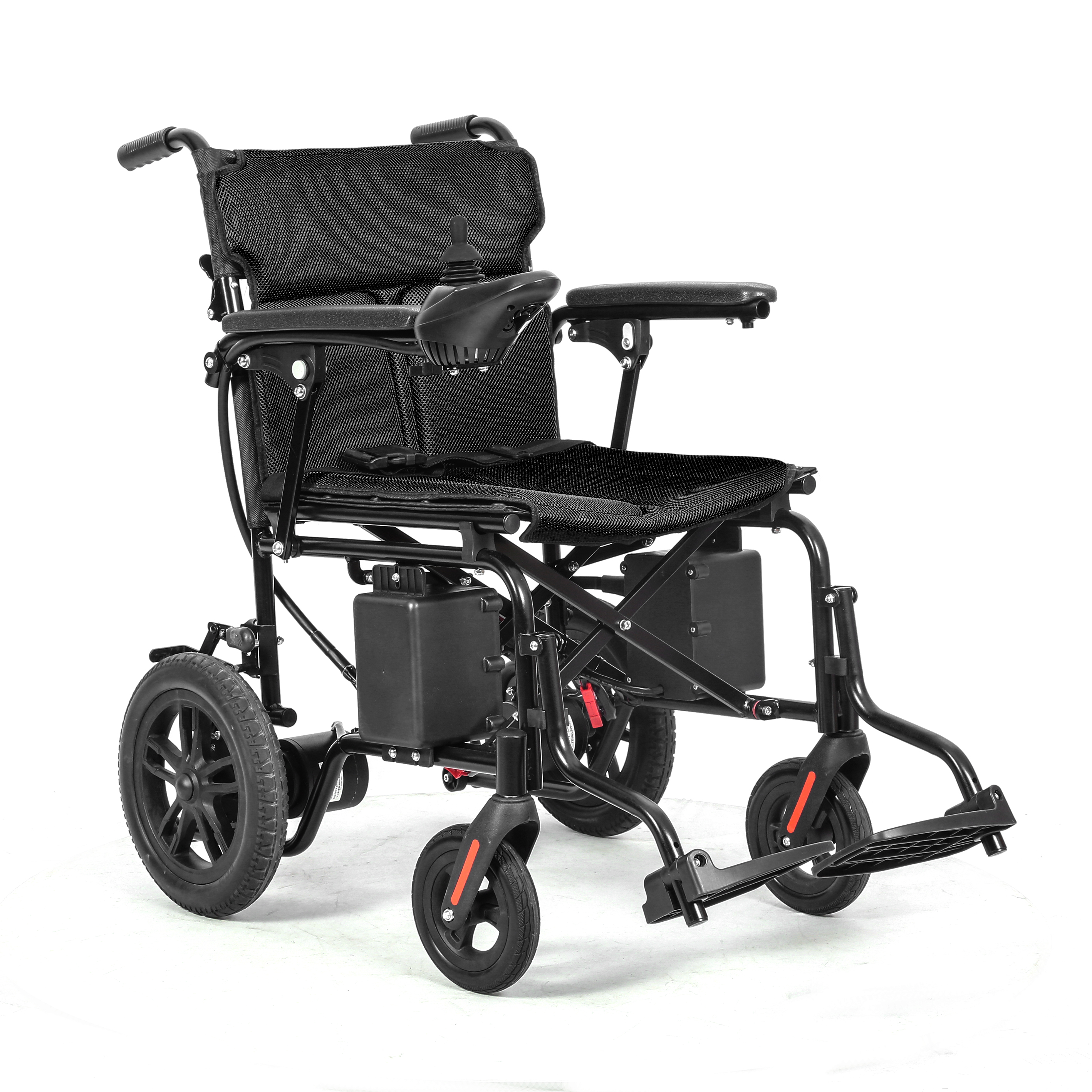 Topmedi TEW203 12A Lead-Acid Battery Motorized Medical Power Fold Electric Wheelchair for The Disabled