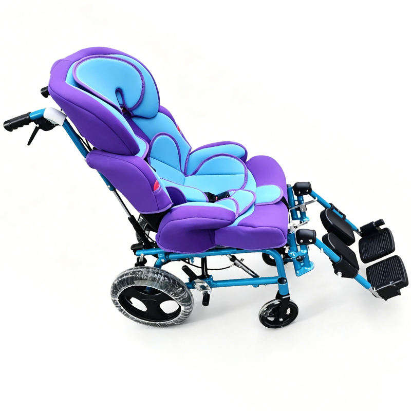Topmedi TRW258LBCGPYF1 Aluminum Alloy Special Needs Stroller – Car Seat Compatible, Reclining Backrest 90‑170°, Adjustable Seat Tilt 0‑40°, Orthopedic Leg Rest, Solid Tires