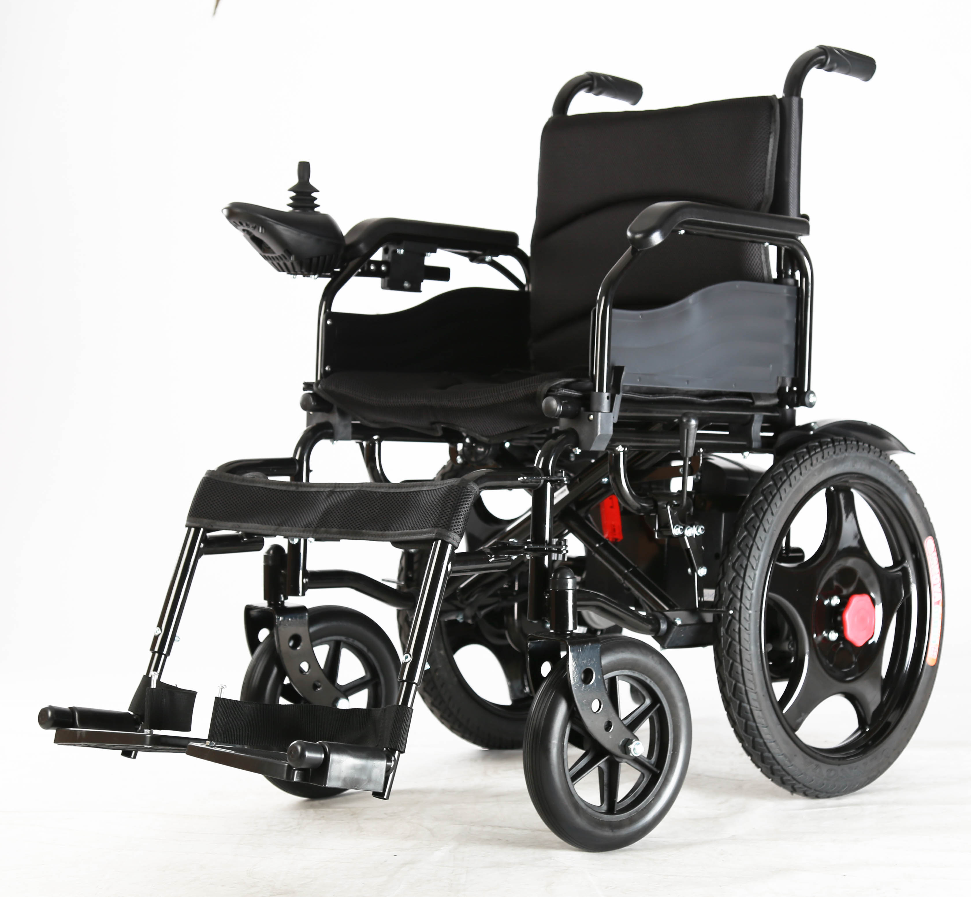 Topmedi TEW002 Steel Electric Wheelchair Lead Acid 12V12Ah 250W Motor 20km Range 100kg Capacity RoHS CE