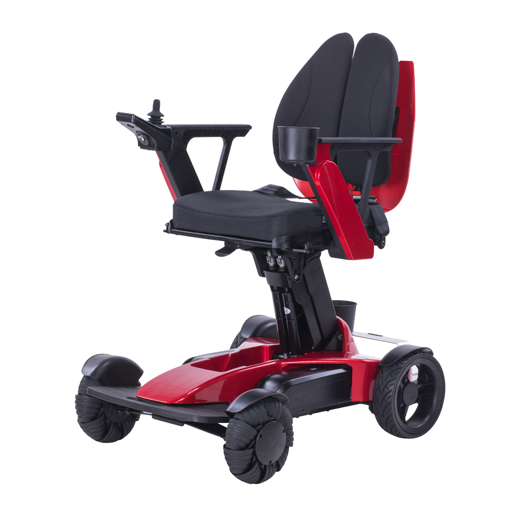 Topmedi TEW150 Remote Control Height Adjustable Folding Electric Wheelchair 28kg Lithium Battery 120kg Capacity