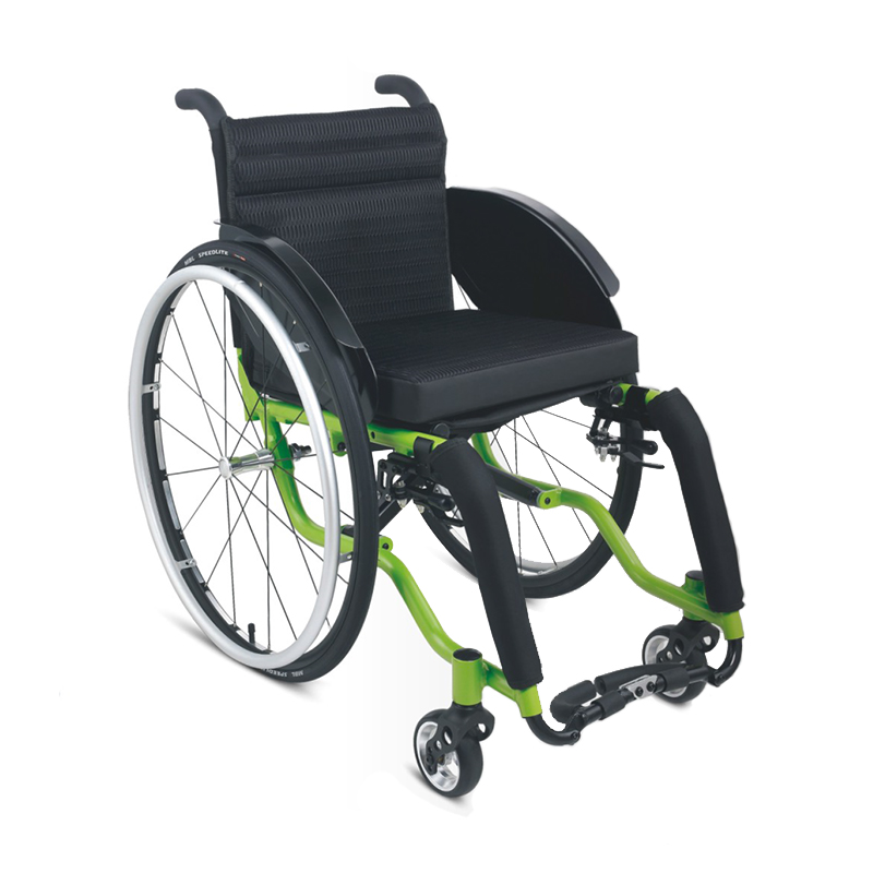 Topmedi TLS727LQ-36 Lightweight Leisure Sport Manual Wheelchair 11kg 100kg Capacity 51cm Rear Wheels Folding