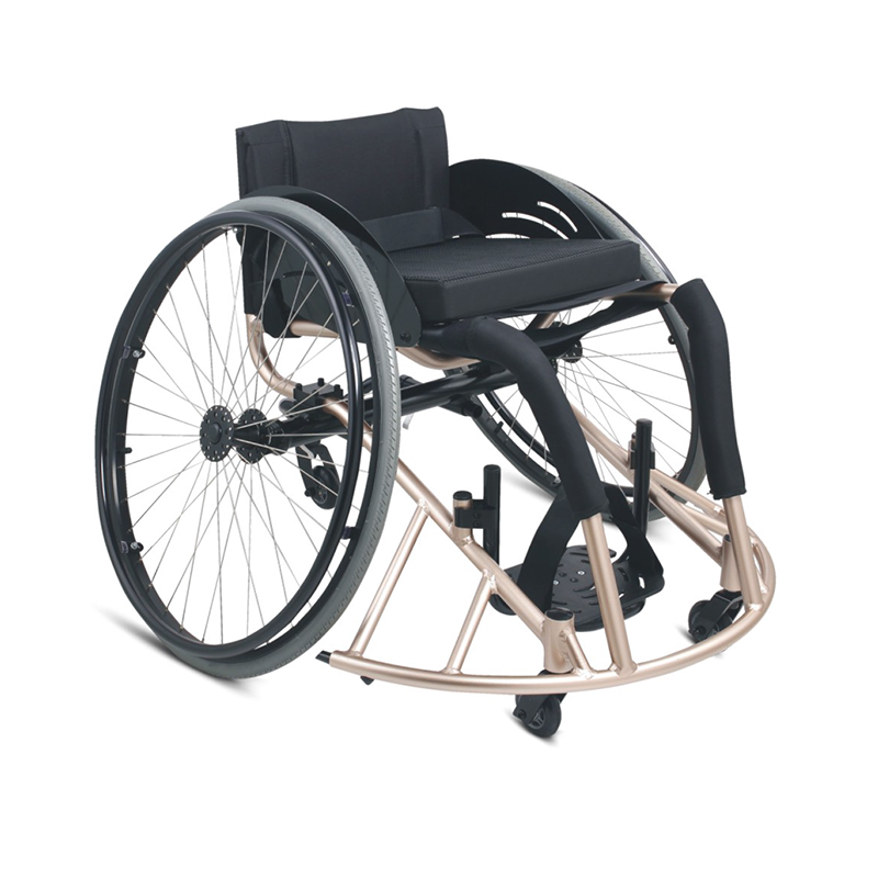 Topmedi THE778LQ-36 Lightweight Folding Leisure Sports Wheelchair 13kg 100kg Capacity Adjustable Seat Width 36-44cm