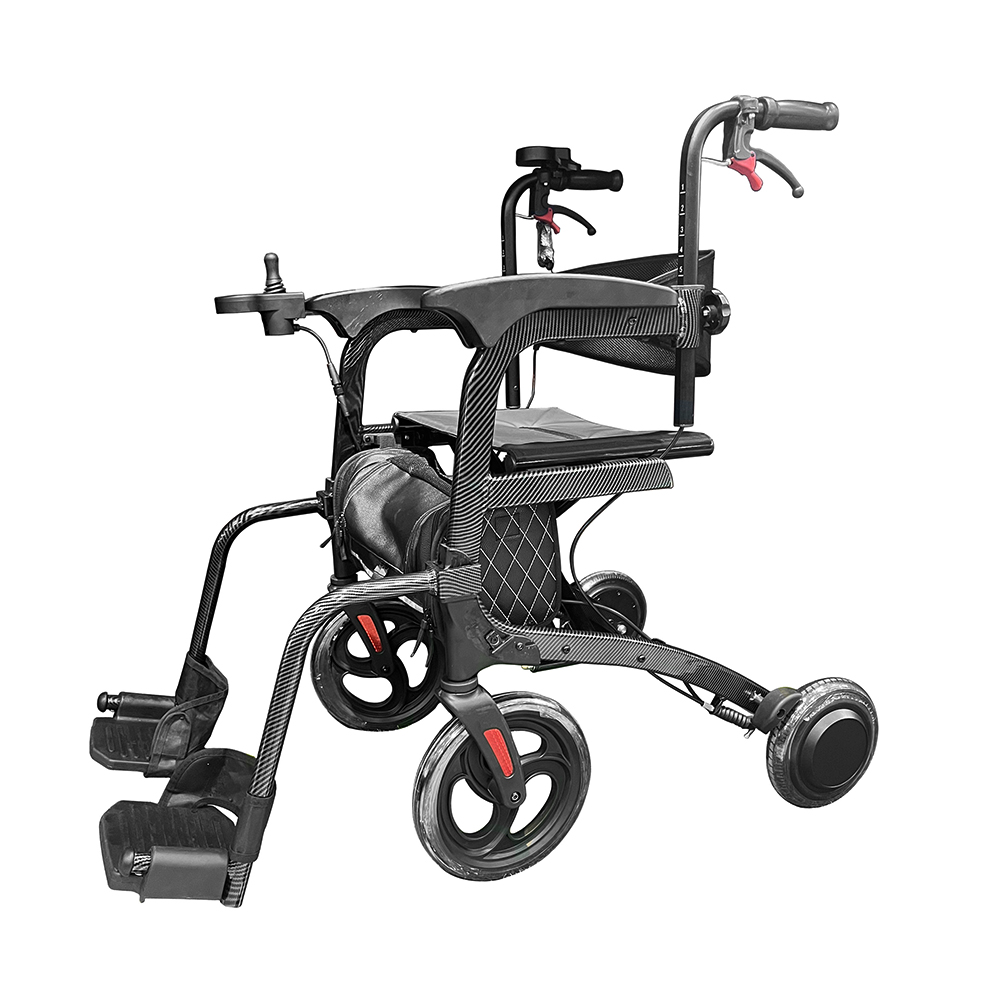 Topmedi THE010 Powered Rollator Walker 2-in-1 E...