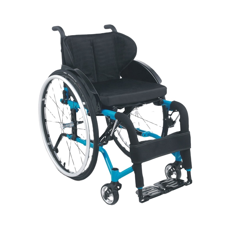 Topmedi TLS723LQ Kursi Roda Manual Olahraga Ringan Kaku 10,7kg 100kg Kapasitas 60cm Roda Belakang