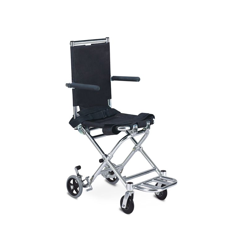 Topmedi TAW803LB Lightweight Folding Travel Wheelchair 6kg 100kg Capacity Portable Transit Wheelchair for Elderly