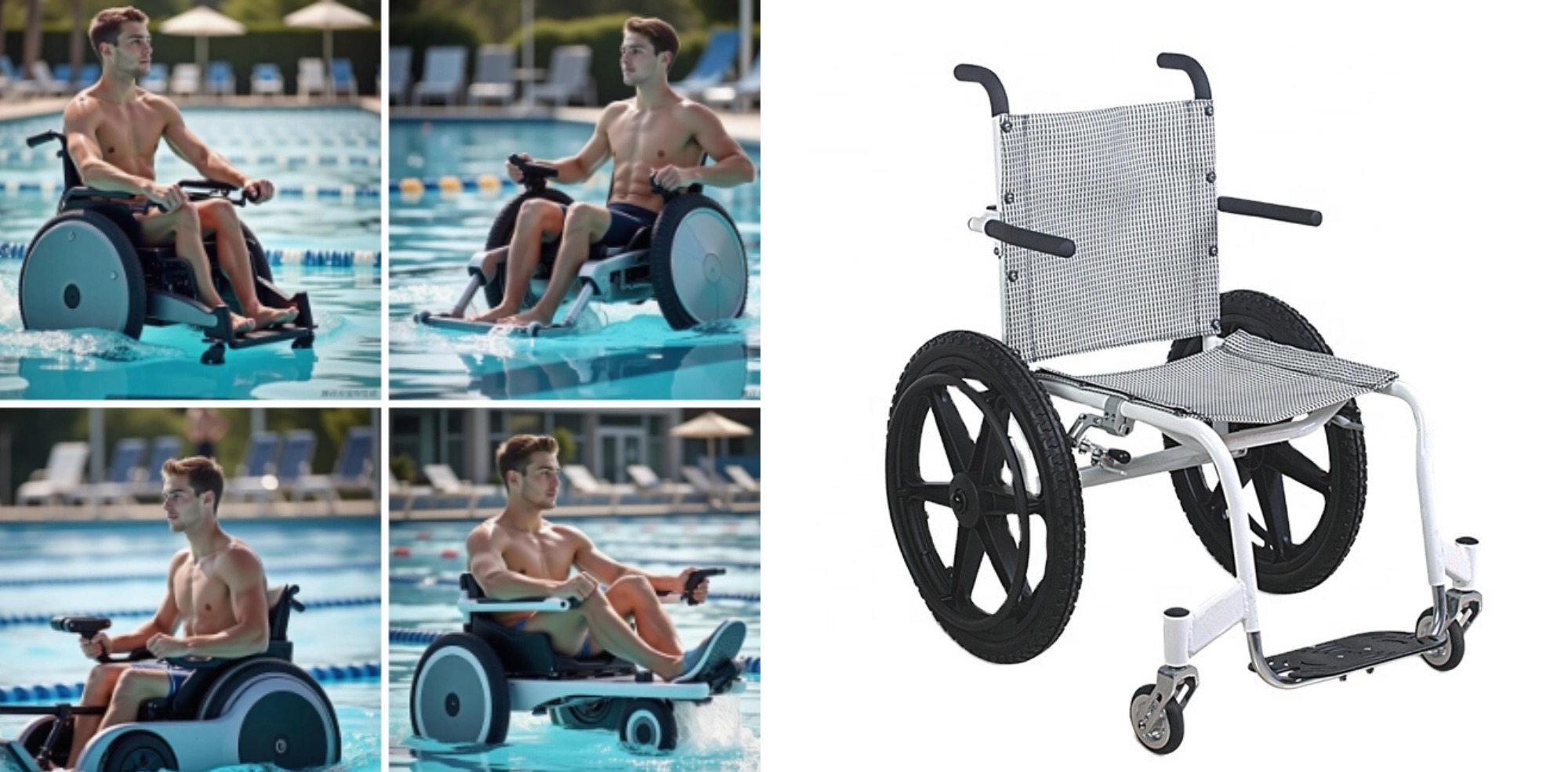 Swimming wheelchair: a weapon for disabled people to swim fr