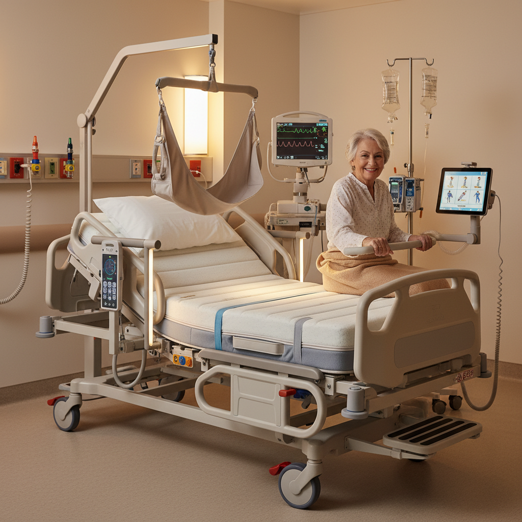 Icu Bed For Mobility Support For Seniors