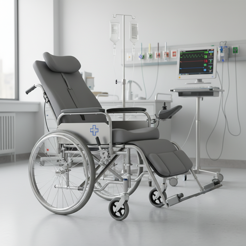 Reclining Wheelchair For Hospitals And Icu