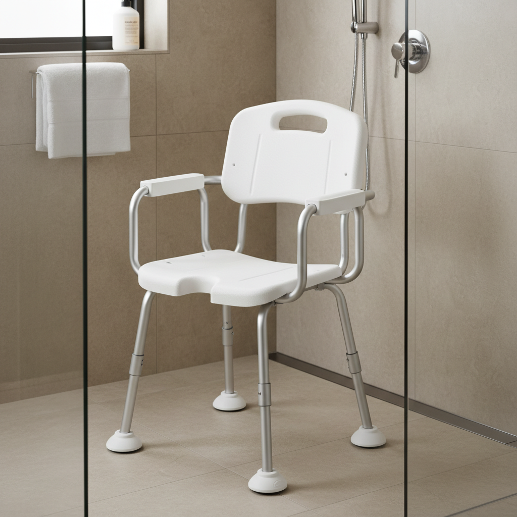 Shower Chair For Disability Mobility And Independent Living