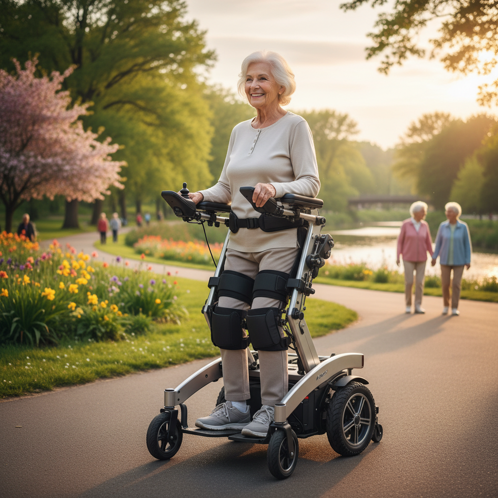 Standing Wheelchair For Mobility Support For Seniors
