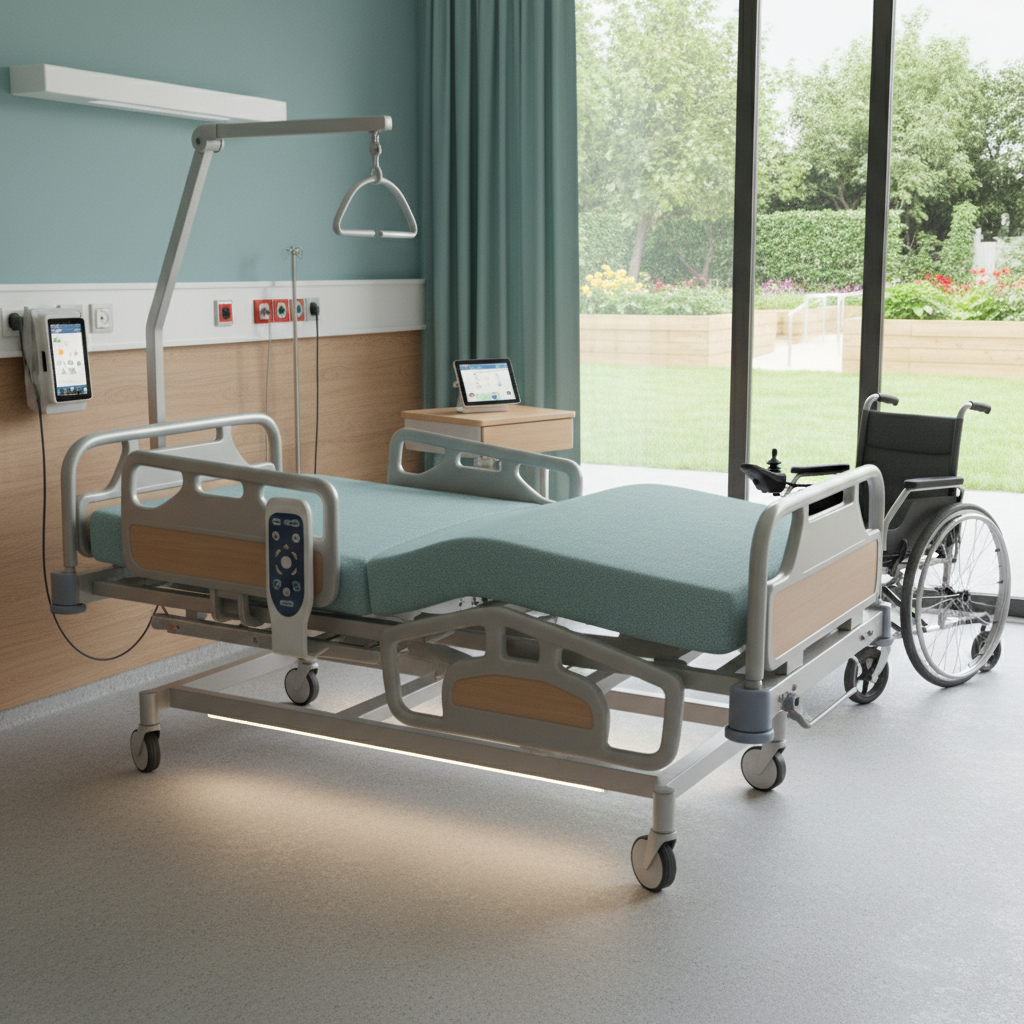 Hospital Bed For Disability Mobility And Independent Living