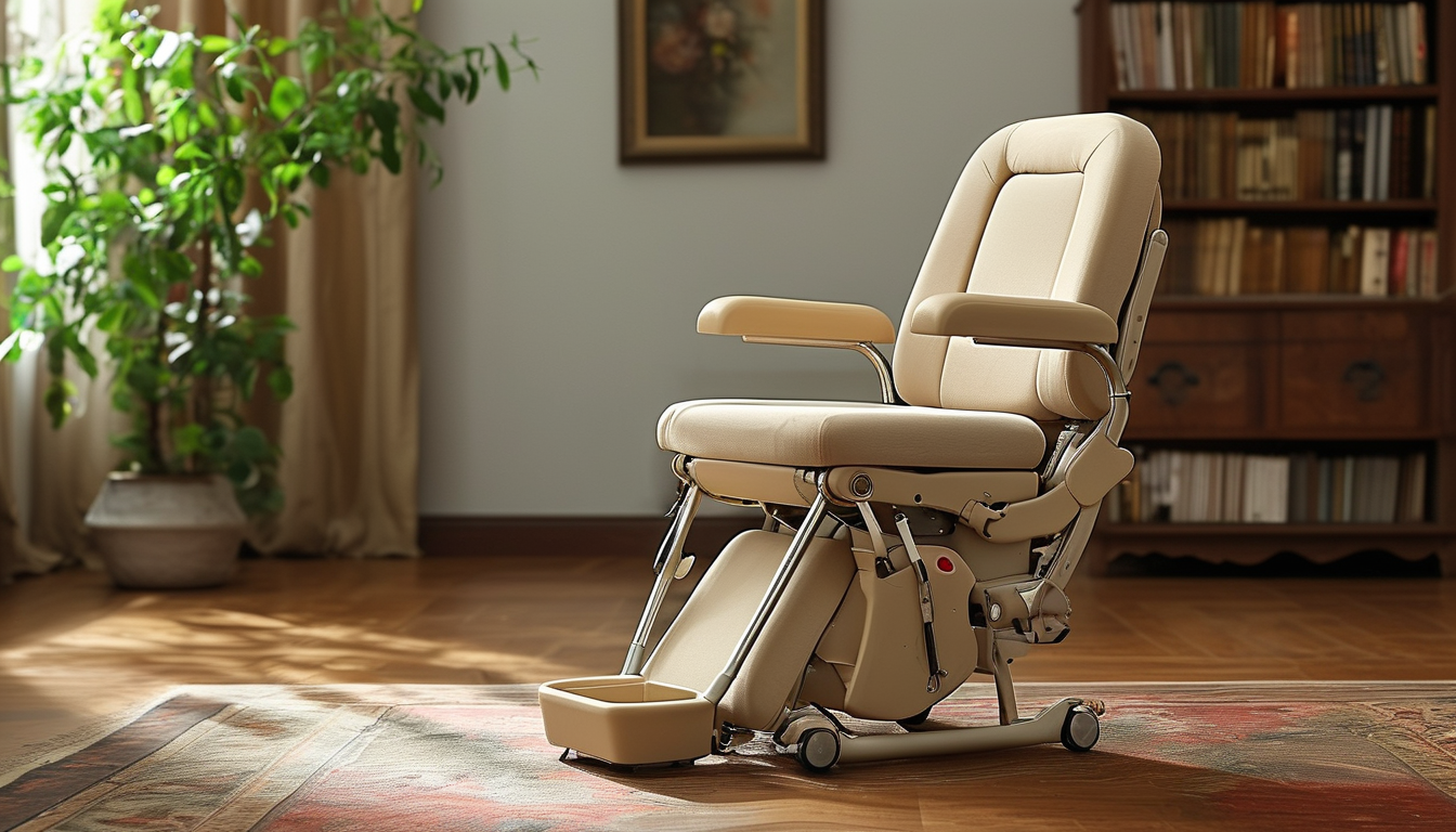 Commode Chair For Mobility Support For Seniors