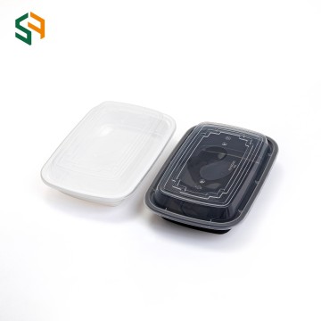 Disposable Rectangular Plastic Lunch Box For Food Packaging