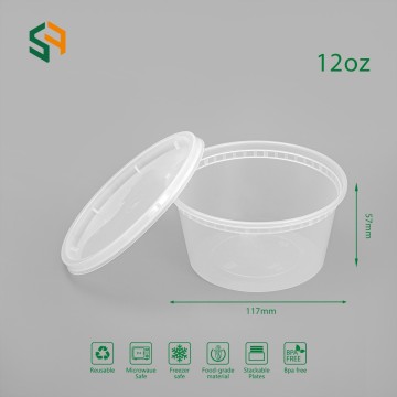 Disposable Round Plastic PP Cups with Lids