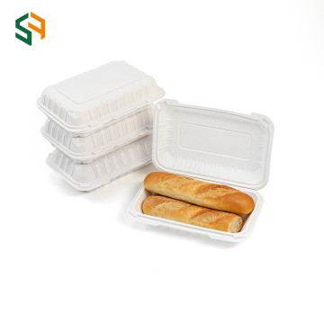 Single Compartment Packaging Lunch Box With Flip Cover