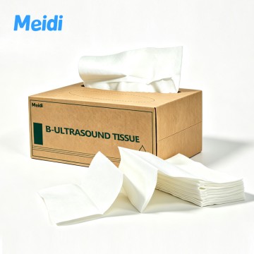 ደረቅ የአልትራሳውንድ ጄል መጥረጊያዎች - W-Fold Bulk Carton