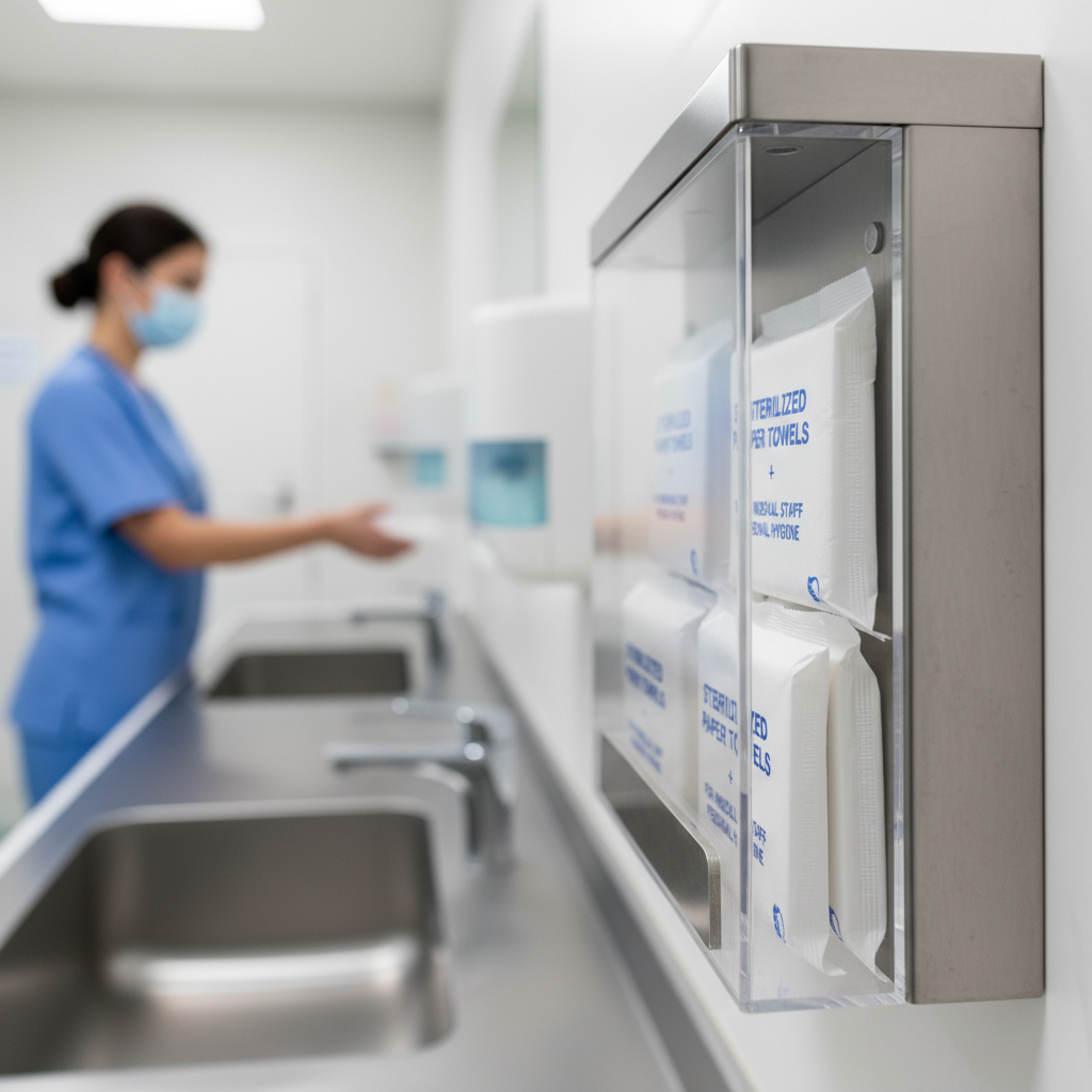 Steriliserte papirhåndklær for medisinsk personell personlig hygiene