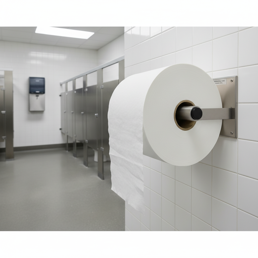 Stor medisinsk rullpapir for vedlikehold av institusjonstoaletter