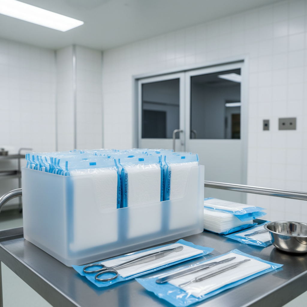 Kommersielt silkepapir for sterile kirurgiske miljøer