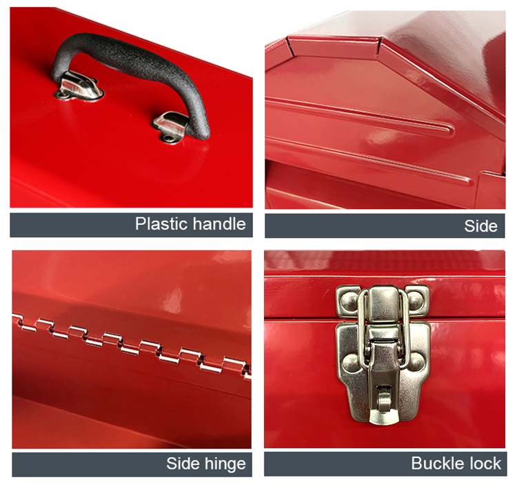 portable metal tool box TBH019 details