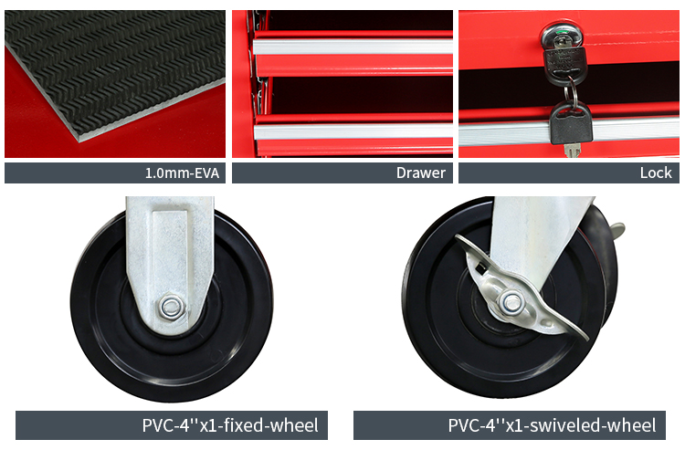 tool box chest on wheels TBC112407 details