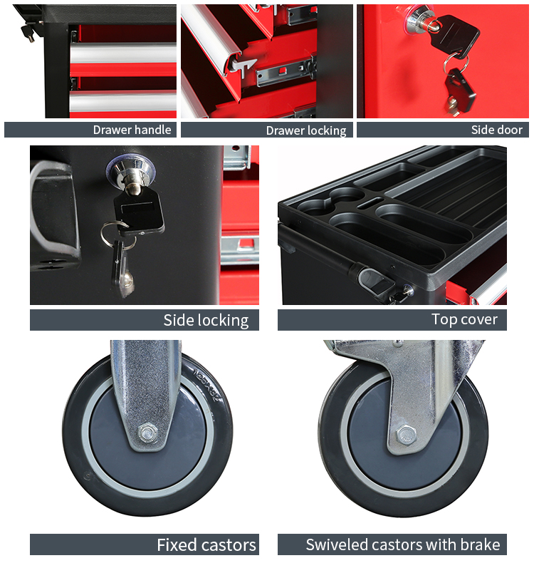 tool cabinet trolley TBB413016 details