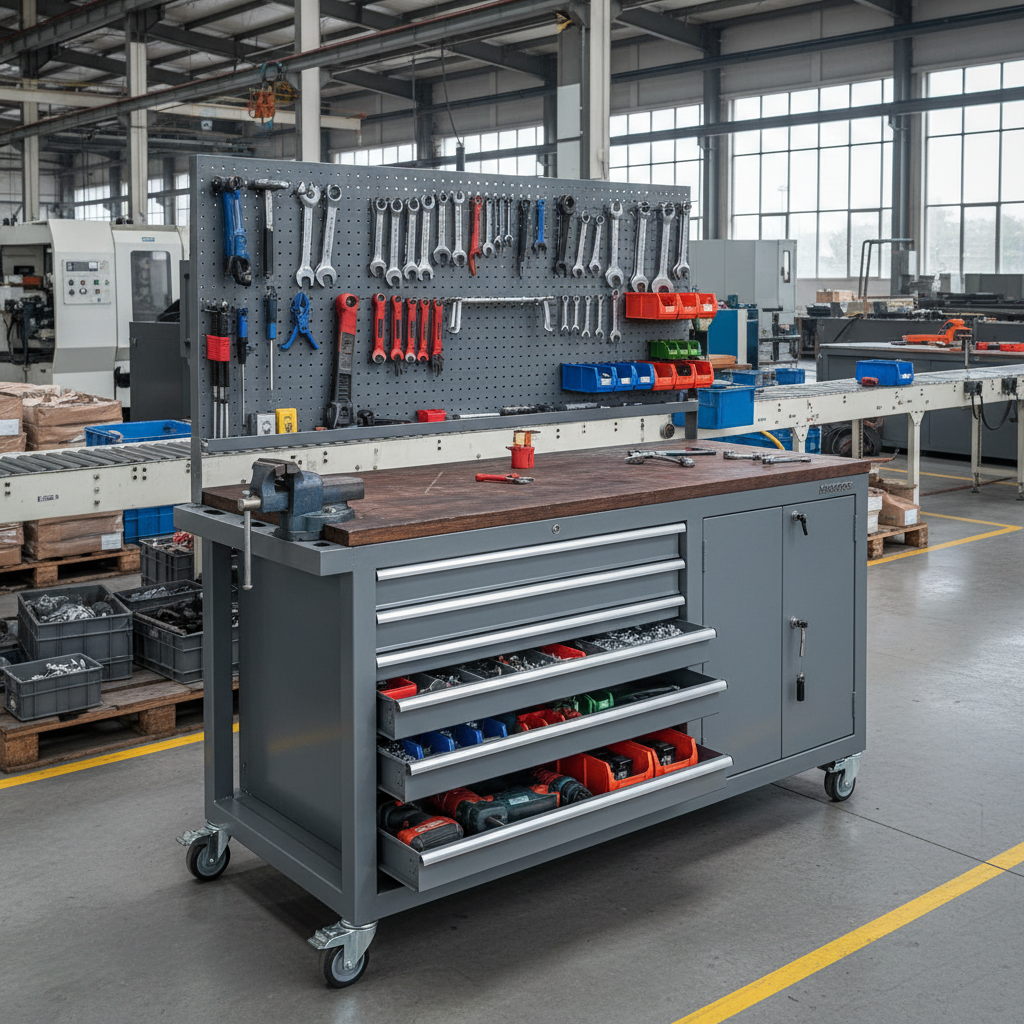 Tool Bench Cabinet For Industrial Manufacturing