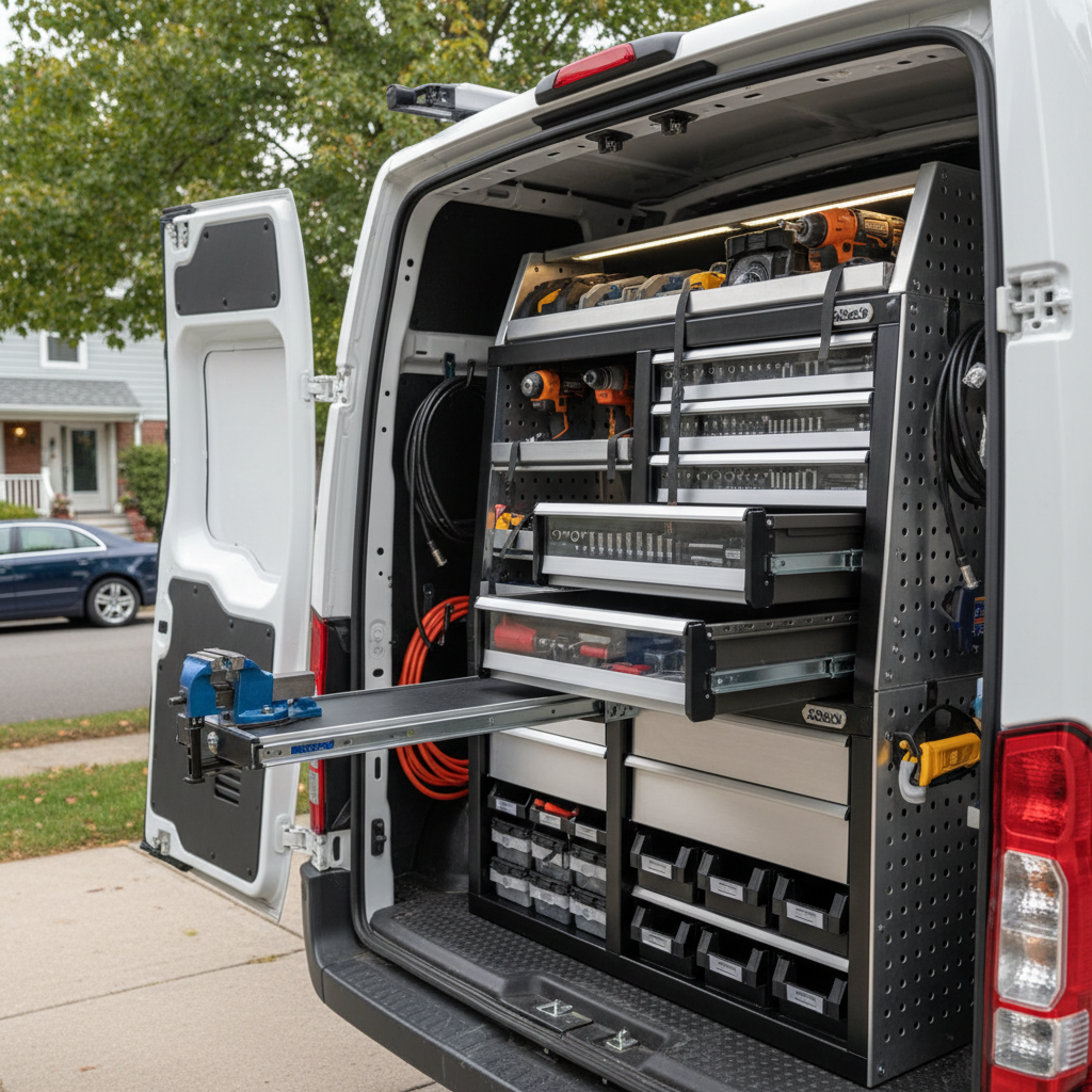 Storage Tool Cabinet For Mobile Service Vans