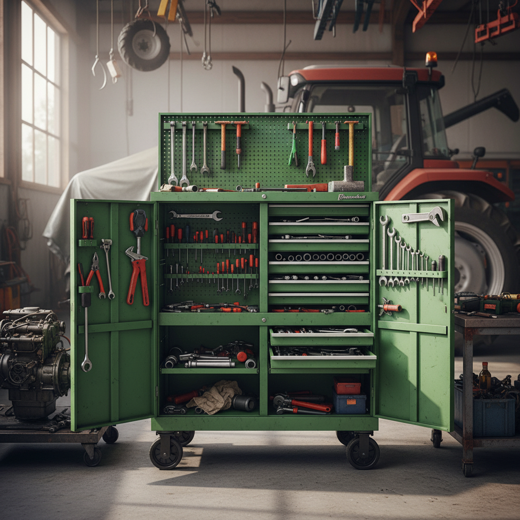 Workshop Tool Cabinet For Farm Machinery Care