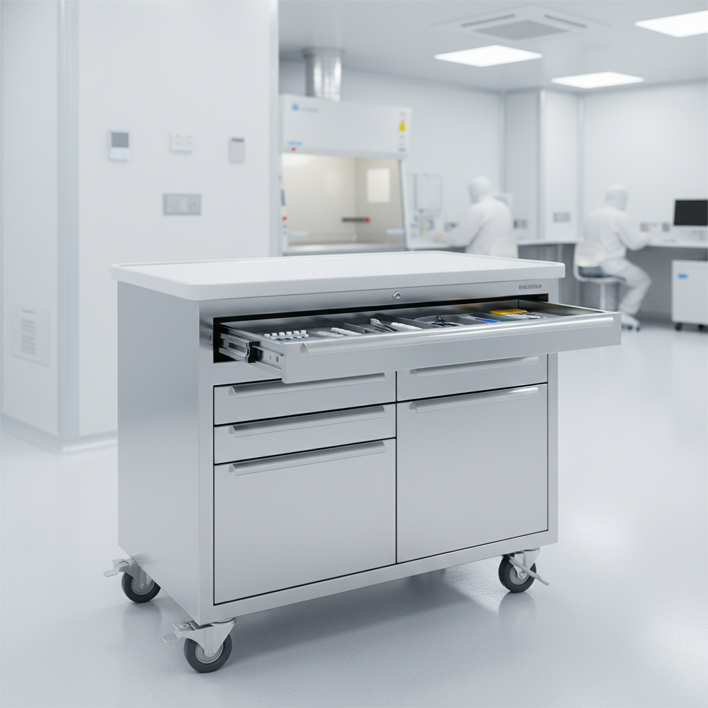 Mobile Tool Cabinet For Laboratory & Cleanroom