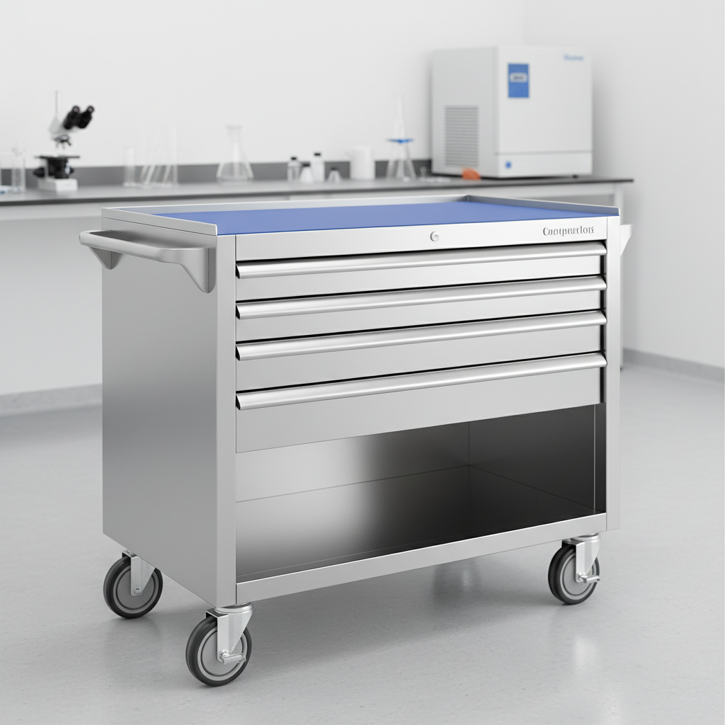Roller Cabinet Tool Chest For Laboratory & Cleanroom