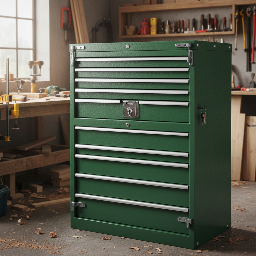 Locking Tool Cabinet For Carpentry & Woodworking