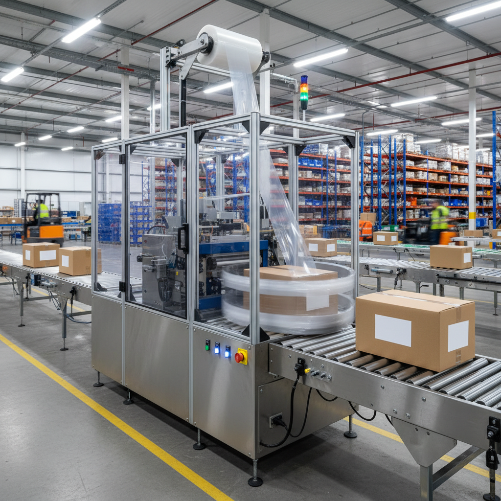Plastic Band Wrapping Machine For E-Commerce Logistics Centers