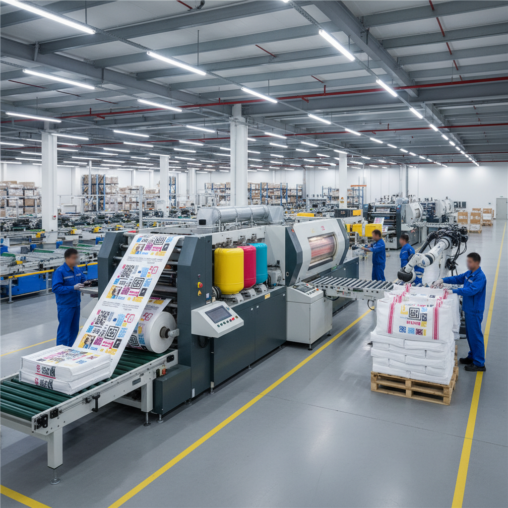 Pp Woven Printing Machine For E-Commerce Logistics Centers