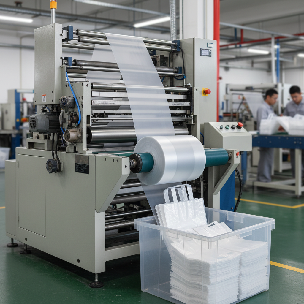 Plastic Bags Machine For Supermarket Shopping Bags