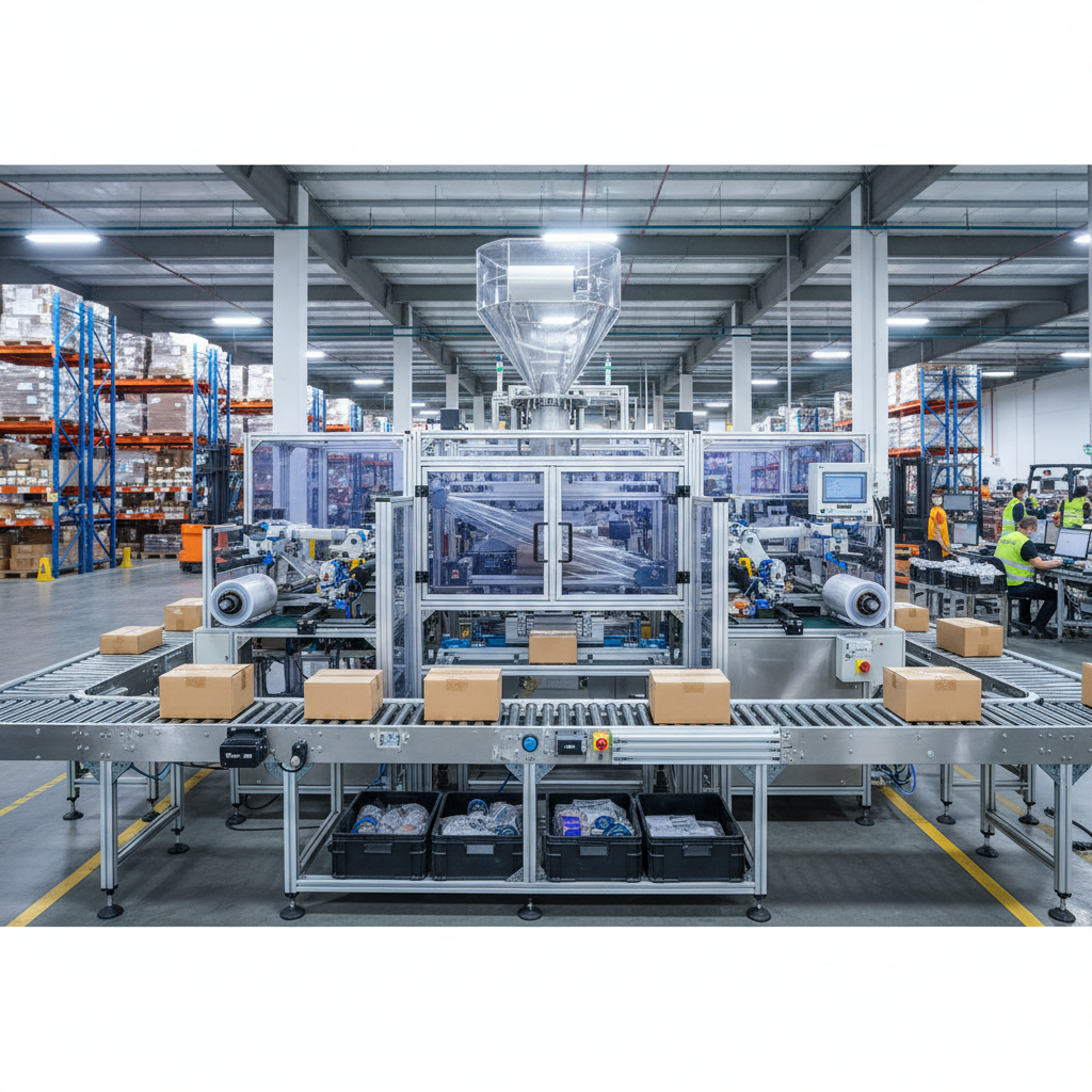 Plastic Packaging Machine For E-Commerce Logistics Centers