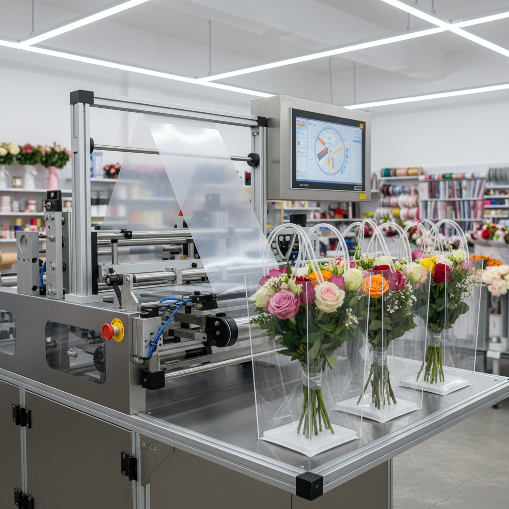 Pvc Bag Machine For Flower Gift Shops